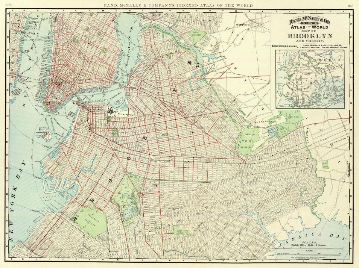 Mapa antigo do Brooklyn